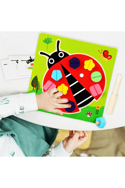 Helga Toys Gargarita cu Suruburi Joc Motricitate Montessori