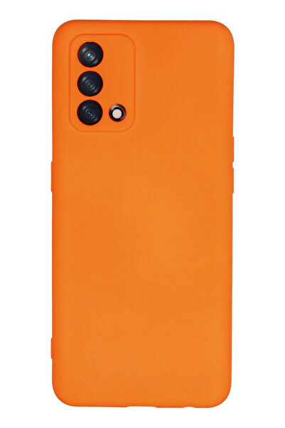 BSN STİL Bsnshop A74 4g Case Nano Inside Velvet Silicone - Orange 1058986