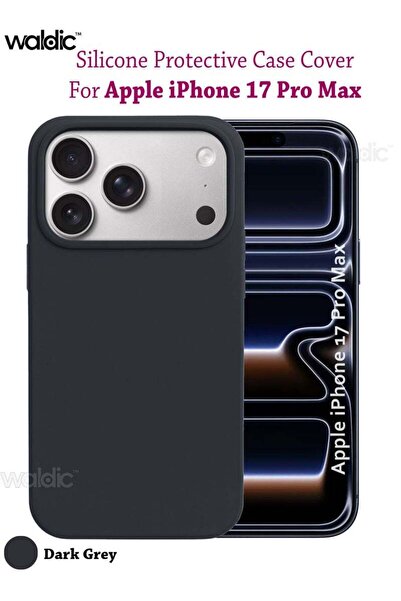 Generic Apple iPhone 17 Pro Max Silicone Protective Back Case Cover - Dark Grey