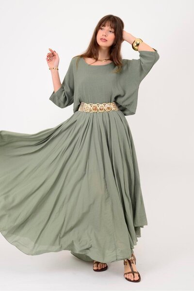 Park Moda 228304 Dual 2-Piece Cotton Dress