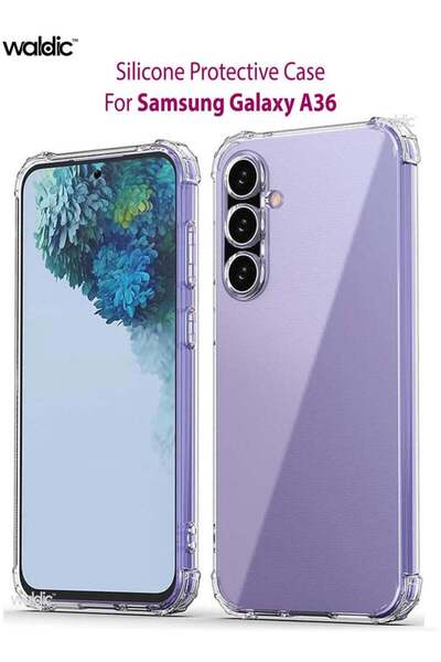 Generic غطاء حماية خلفي من السيليكون لهاتف سامسونج جالاكسي A36 - شفاف