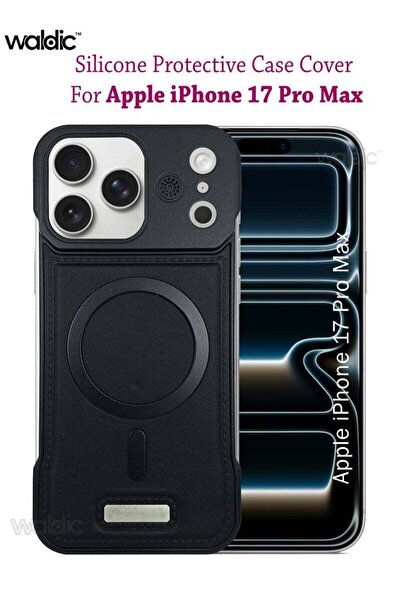 Generic Apple iphone 17 Pro Max Magsafe Case Back Case Cover Compatible - Black