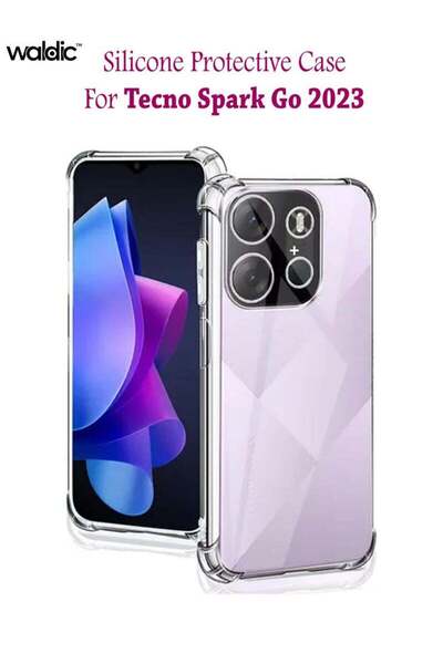 Generic غطاء خلفي واقٍ من السيليكون لهاتف تكنو سبارك جو 2023 - شفاف