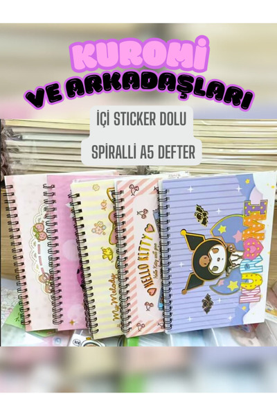kuromi ve Arkadaşları İçi Dolu Sticker Defteri