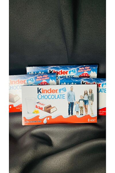 Kinder Aileye Özel Tasarım Fotoğraf Baskılı Çikolata - T8 Büyük Boy 8 Adet