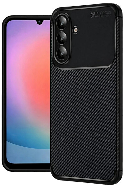 BSN STİL Bsnshop Samsung Galaxy A57 5g Auto Focus Carbon Cover - Black 1058986