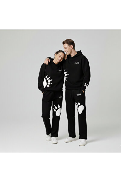 YONGA'S BOUTİQUE Valentine's Day Special - Unisex Oversized Paw Pattern Doubl...