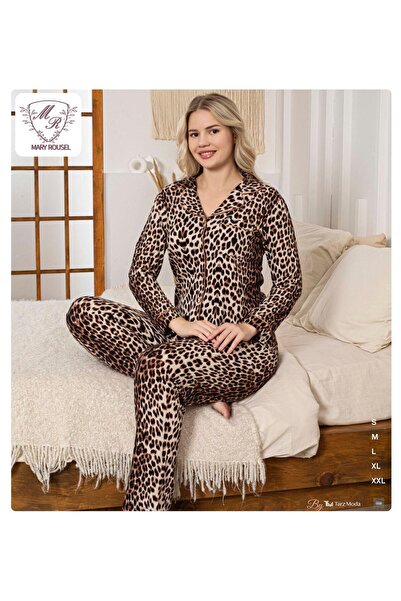 OEM 100% cotton leopard print pajama set