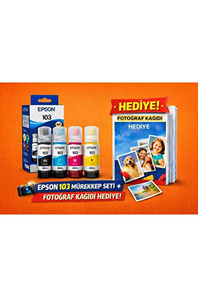 EPSON ORJİNAL 103 Ecotank L5290,l3266,l3260,l3256,l3251,l3250,l3211 Mürekkep ...