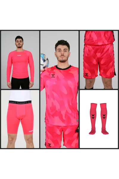 hummel ELEGANCE KALECİ FORMA TAKIMI FORMA+ŞORT+İÇLİK+TAYT+ÇORAP 5 Lİ TAKIM