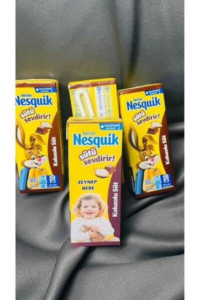 Nesquik Doğum Günü Hediyesi Kişiye Özel Resimli ve İsimli Süt Sevgiliye Hediye