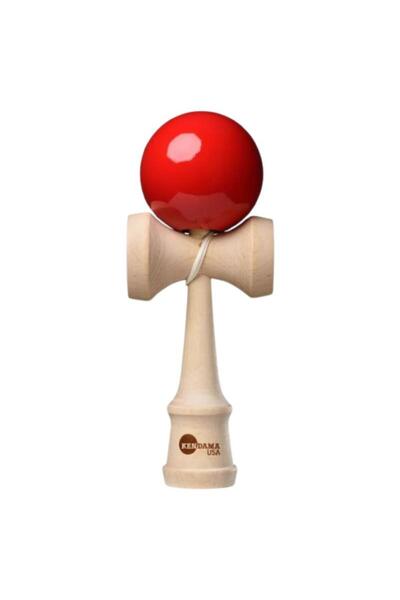 OEM Kendama USA Classic Skill Game, Red, 5 Years+
