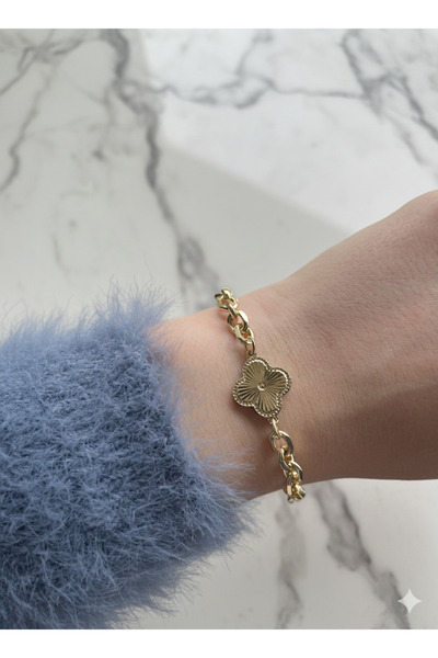 Berzey Jewellery Işıltılı Yonca Xuping Bileklik