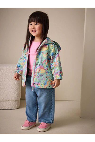 Next Baby Green Character - Waterproof Printed Jacket-Raincoat