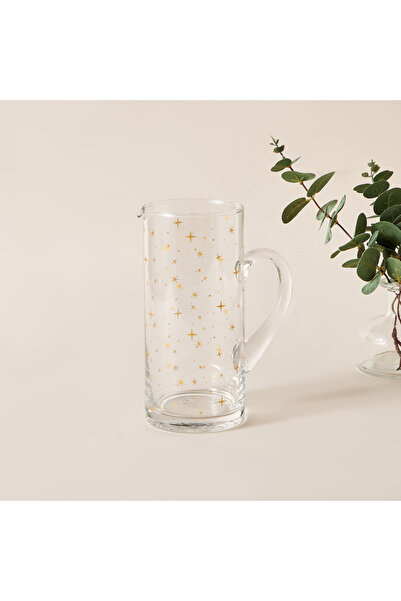 Lifestyle Printed Glass Pitcher