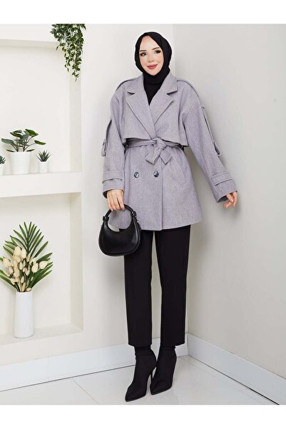 MODA Short Coat with a Collar