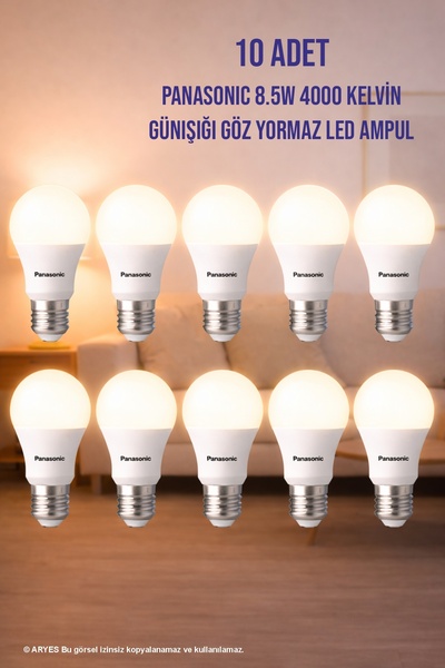 PANASONIC 4000K Doğal Günışığı – Sabah Gibi Ferah, Dengeli ve Göz Yormayan Iş...