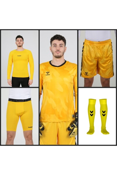 hummel ELEGANCE KALECİ FORMA TAKIMI FORMA+ŞORT+İÇLİK+TAYT+ÇORAP 5 Lİ TAKIM