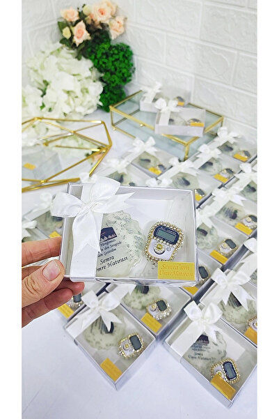 Hediye Atölyem 15 adetkişiye özel kutulu Hac Umre Ve Bebek Mevlidi magnet ve ...