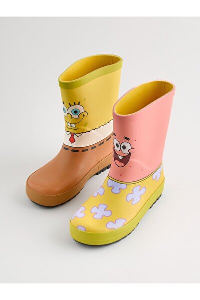 Next Baby Vanilla Underground Yellow Children's Spongebob Squarepants Rain Bo...