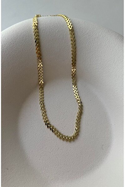 ELOA AKSESUAR 14k Gold Renk Başak Model Kadın Kolye