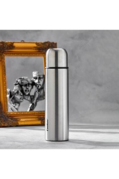 VANCH 0.75Lt Chrome Trend Thermos Stainless Steel - Leakproof Lid = Cup (5264)