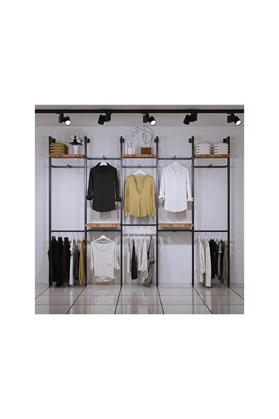 Genel Markalar SİYAH F SİSTEM Mağaza Raf Sistemi, Askılık Sistemi, Butik Rafı...