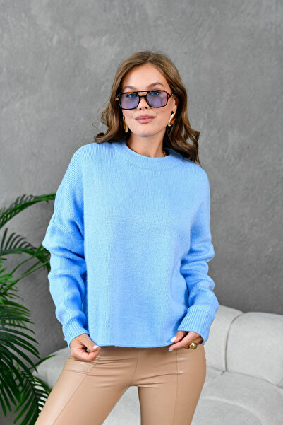 Park Karon Women's Crew Neck Oversized Knitwear Sweater 227045Sw