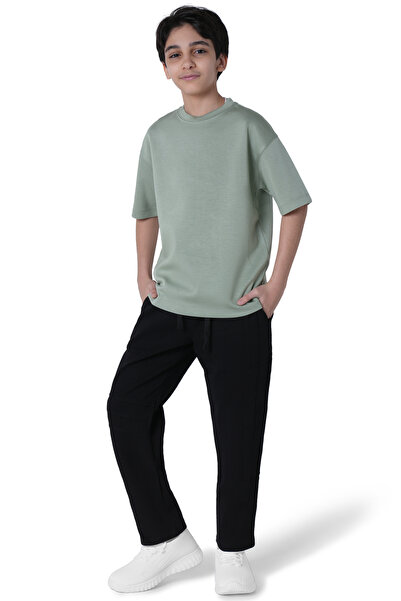 Exceed تيشرت ولادي كاجوال مريح ياقة دائرية كم قصير