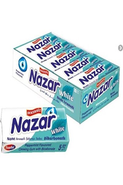 SAADET NAZAR 5'li Karbonat Aromalı Şekersiz Sakız 10'Lu Paket
