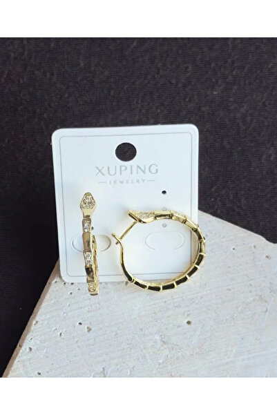 XUPING JEWELRY Xuping Yılan Taşlı 14K Küpe