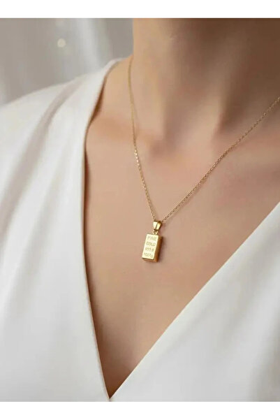 Dorvina 316L Steel Necklace Gold Color Bullion Gold Model Women's Necklace