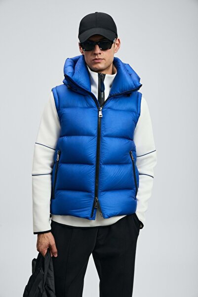Lufian 112130030 Moses Goose down Men's Vest Blue