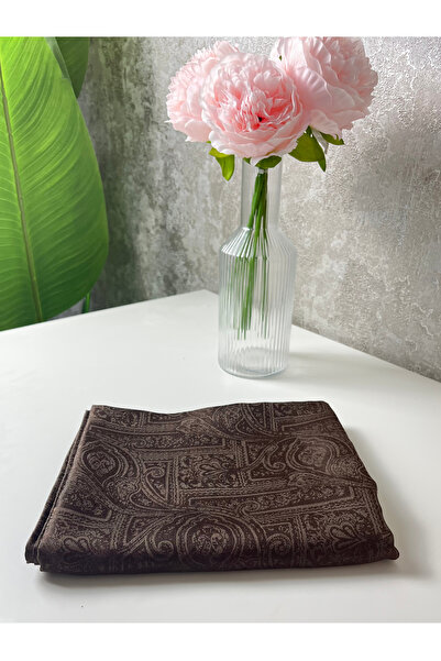 soft pure Shine Menkaure Şal - Acı Kahve 195x75