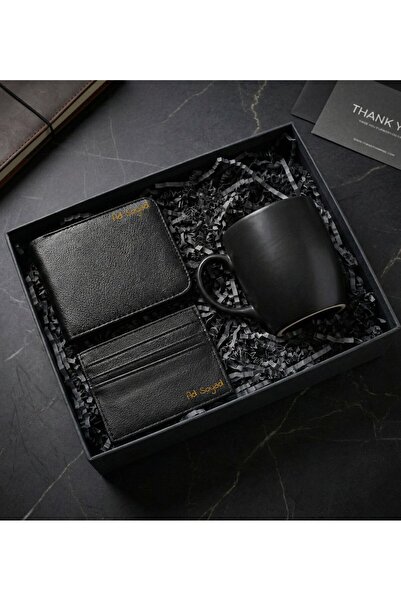 vegahediye v vega Kişiye Özel Suni Deri Erkek Cüzdan & Suni Deri Kartlık & Si...