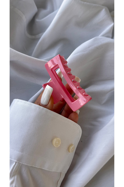 YOYYO Agrafă de păr argintie, mată, de dimensiuni mari, pentru femei - Soft T...