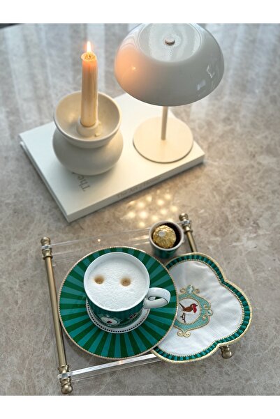 Home Pip stüdio love brides yeşil koktyl peçetesi 2 Adet