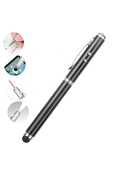 teknom Kırmızı lazer ışık led fener dokunmatik tuşlu telefon tablet uyumlu kı...