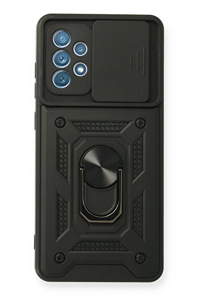 BSN STİL Bsnshop Samsung Galaxy A32 Case Pars Silicone with Lens Ring - Black...