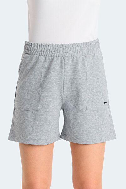 Slazenger Roko I Women's Gray Shorts with Pockets