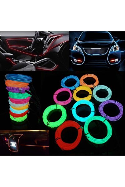 ALLES MOR İP NEON LED 3mm 3METRE FİTİLSİZ