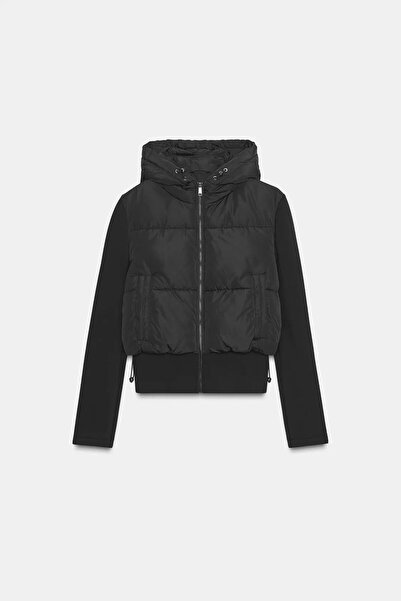 Helen Goods Jachetă puf pentru femei, model ZRA, sezon nou, cu mâneci din neo...