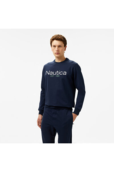 Nautica Erkek Lacivert Regular Fit Sweatshirt