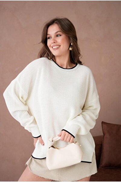 fuşyha butik Simple Knitted Sweater Suitable for Everyday Use