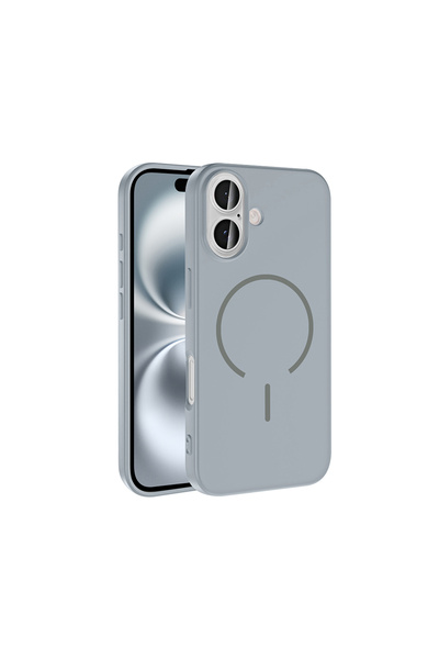 Başkenttekno iPhone 16 Case Meta Launch M-Safe Camera Protection Velvet Insid...