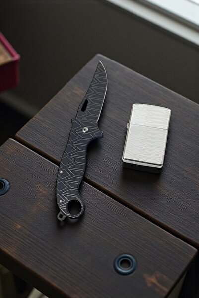 SürLaz Sevgililer Günü Özel Hediye Seti Özel Üretim Figürlü(Desenli) Cep Çakı...