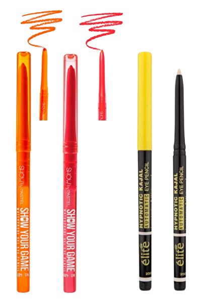 Show by Pastel - Waterproof Gel Eye Pencil 409 and 407 + Elite Eye Pencil (Cr...