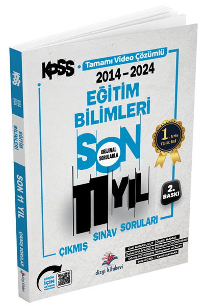 Dizgi Kitap 2025 KPSS Eğitim Bilimleri Çıkmış Sorular Son 11 Yıl Çözümlü Yayı...