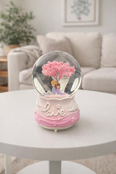 shop Aşk Ağacı Altındaki Sevgililer Büyük Boy Kar Küresi