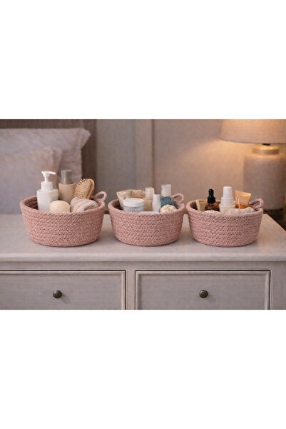 ÖRGÜM Organizator decorativ pentru coș, cu 3 compartimente